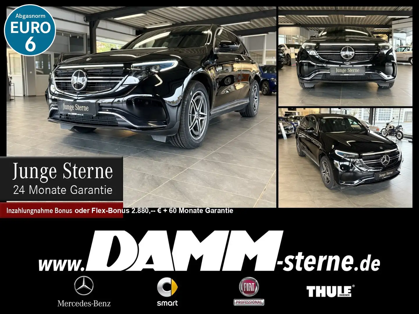 Mercedes-Benz EQC 400 EQC 400 4M AMG/SHD/FAP/Burmester/AHK/360°/+ Flex Schwarz - 1