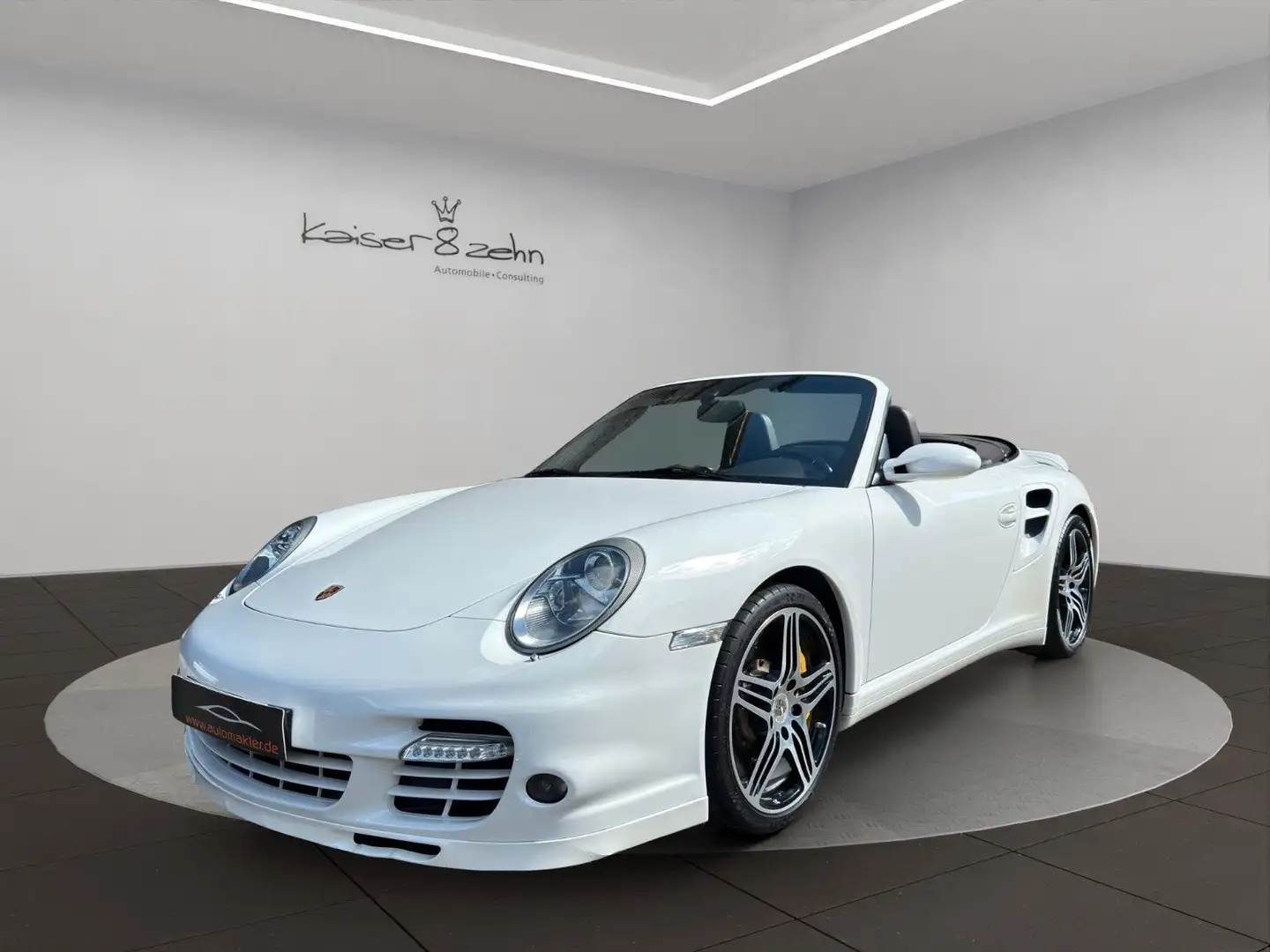 Porsche 997 .1 Turbo Cabriolet *2. Hand*Lederpaket*Bose* Blanco - 1