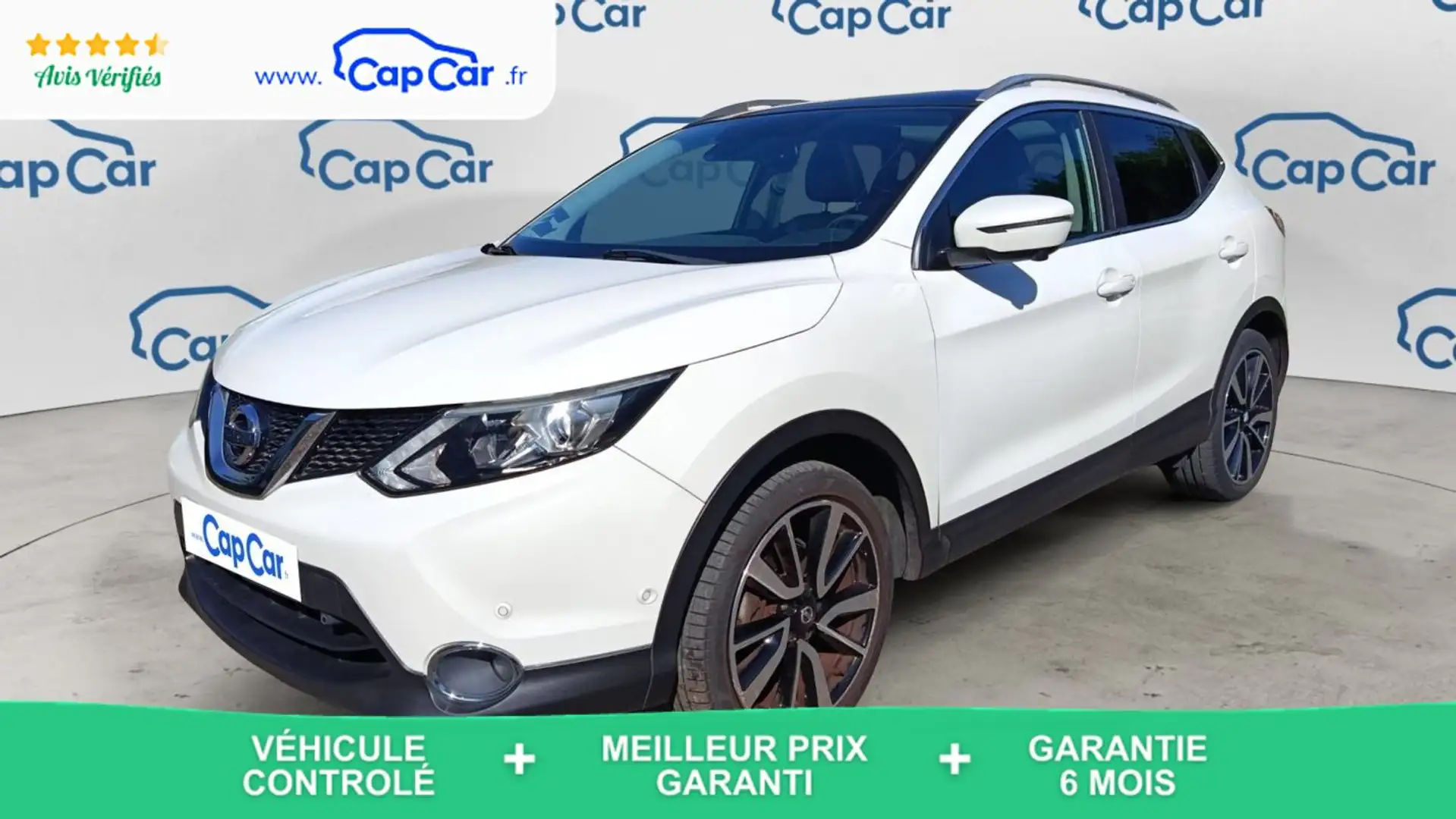 Nissan Qashqai II 1.2 DIG-T 115 2WD Tekna Blanc - 1
