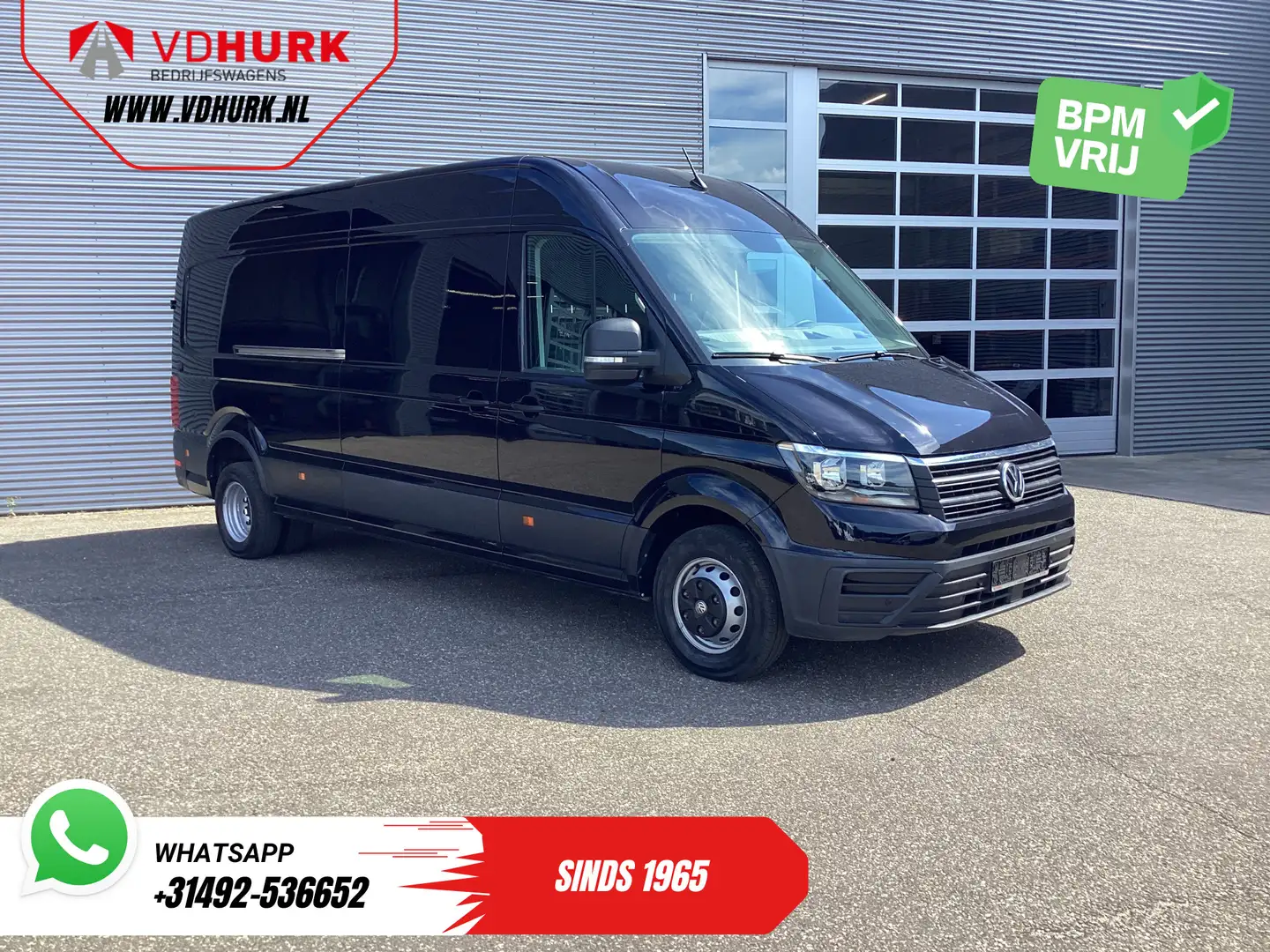 Volkswagen Crafter 50 2.0 TDI 180 pk Aut. DSG BPM VRIJ! Dubbel Lucht/ Zwart - 1