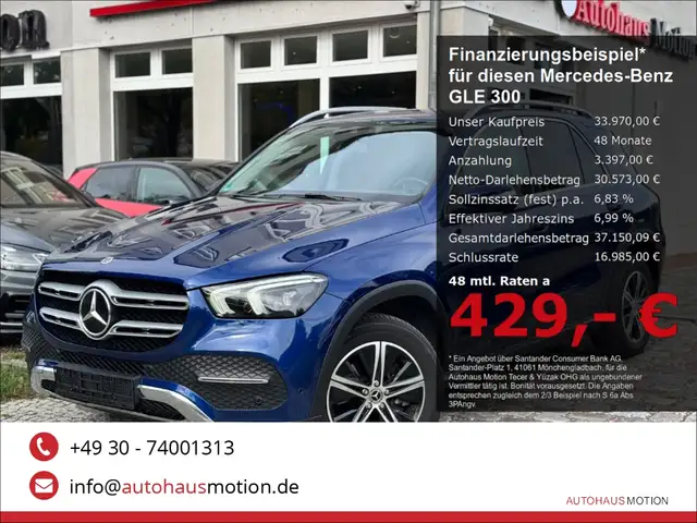 Mercedes-Benz GLE 300 d 4Matic Navi Kamera Memory LED e-Sitze