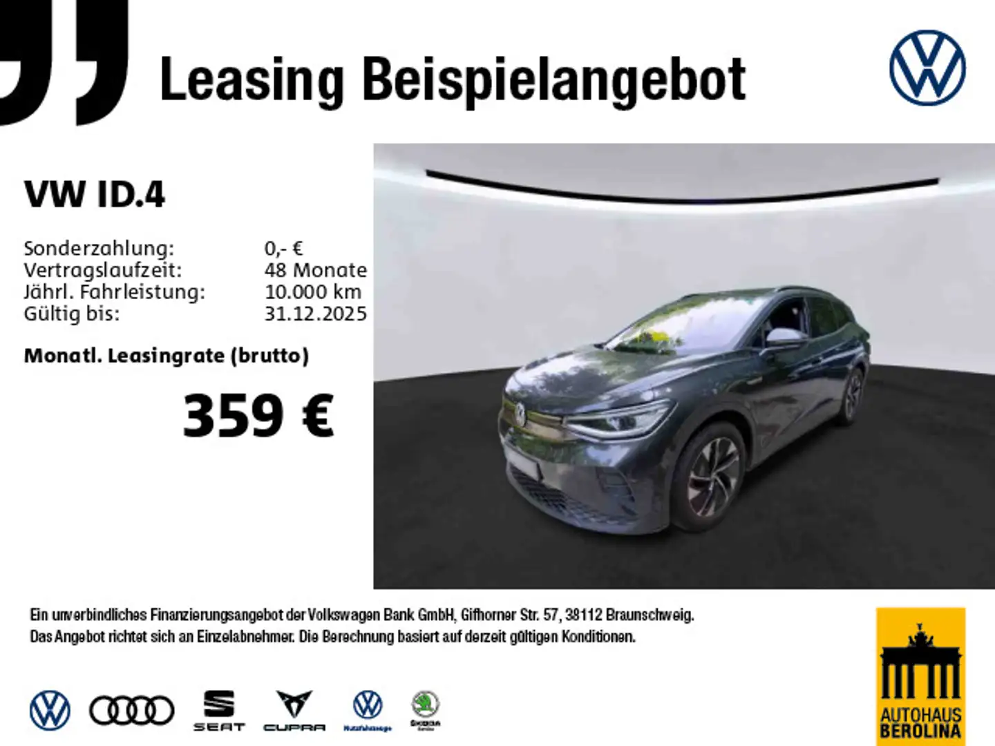 Volkswagen ID.4 Pro Performance *IQ-MATRIX*PANO*AHK*AR-HuD* Grau - 1