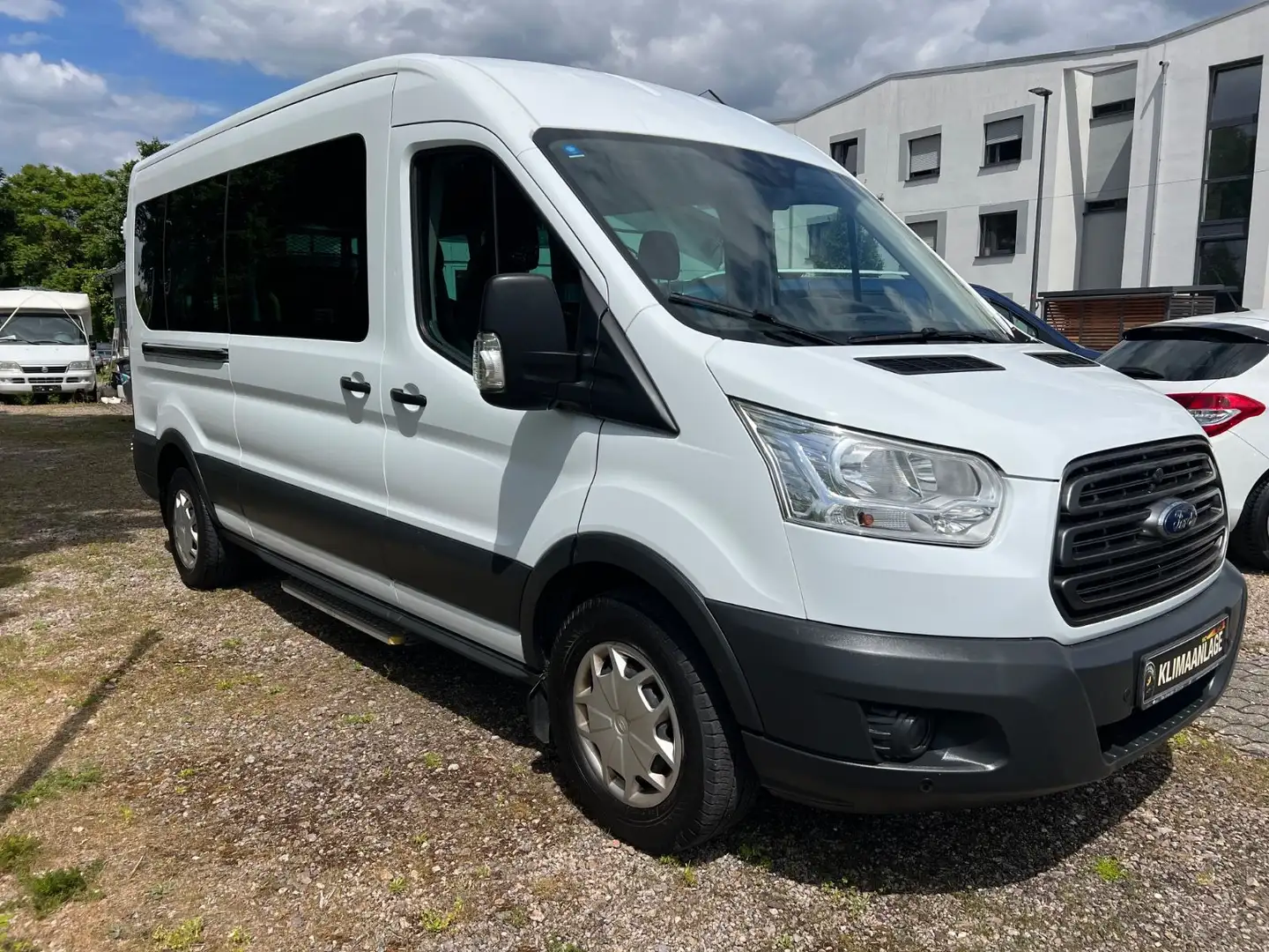 Ford Transit Kombi 350 L3 Hoch Trend 8 SITZER KLIMER El.Ramp Blanc - 2