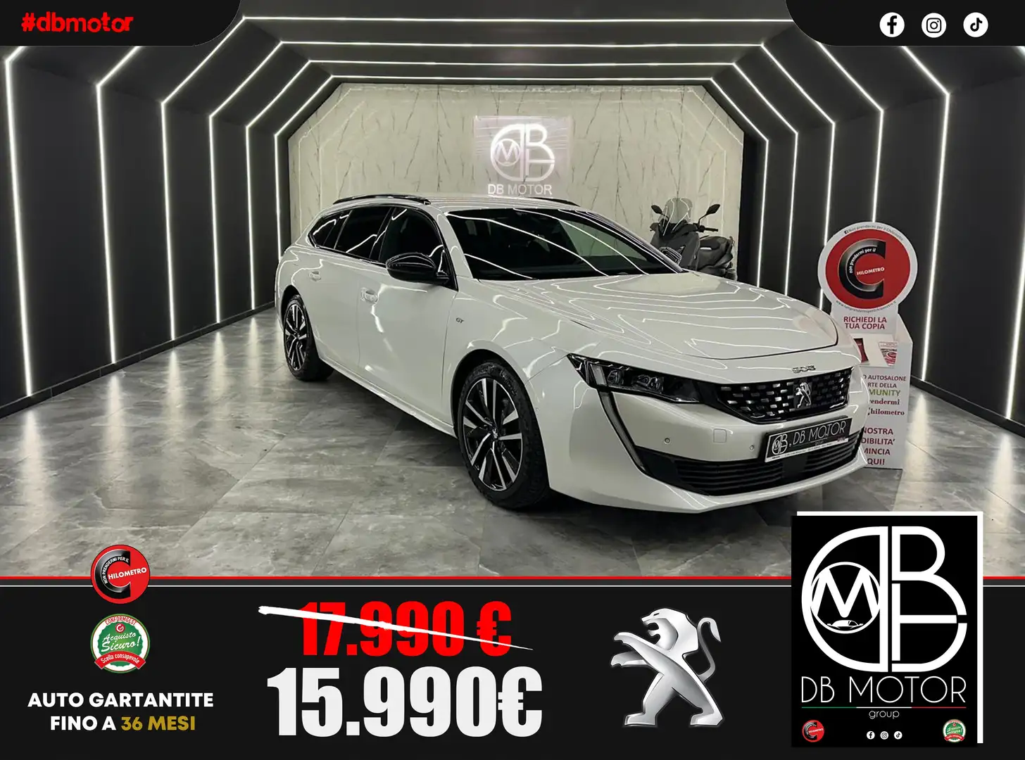 Peugeot 508 508 II 2019 SW SW 1.5 bluehdi Active Pack Bianco - 1