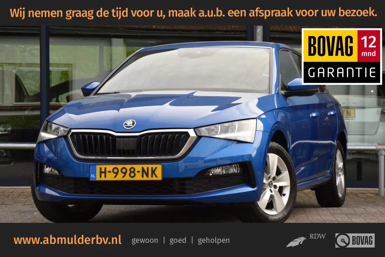 Skoda Scala 1.0 TSI 116PK Sport Business | NL Auto | BOVAG Gar Blu/Azzurro - 1