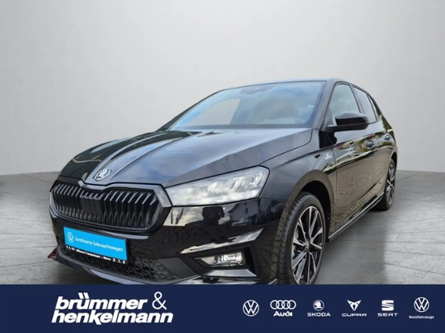 Skoda Fabia "Monte Carlo" 1.0 TSI DSG+17"ALU+CT+Sunset+SHZ+DA Schwarz - 1