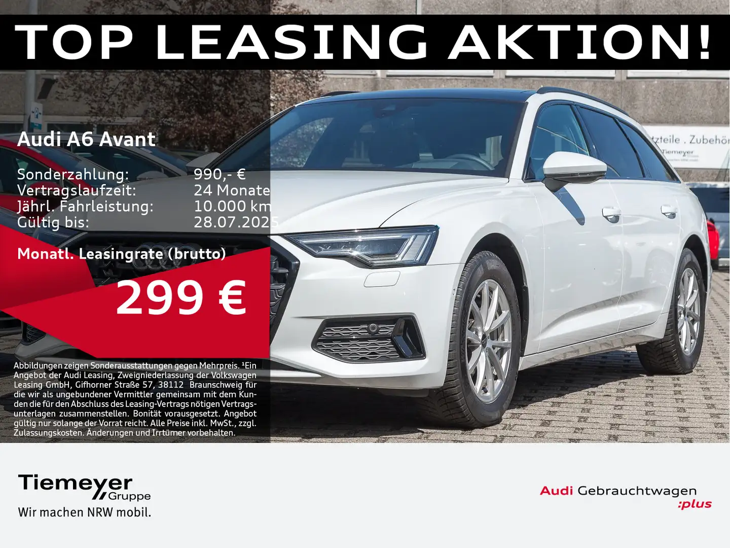 Audi A6 35 TDI ADVANCED 360° MATRIX PANO HuD LE Weiß - 1