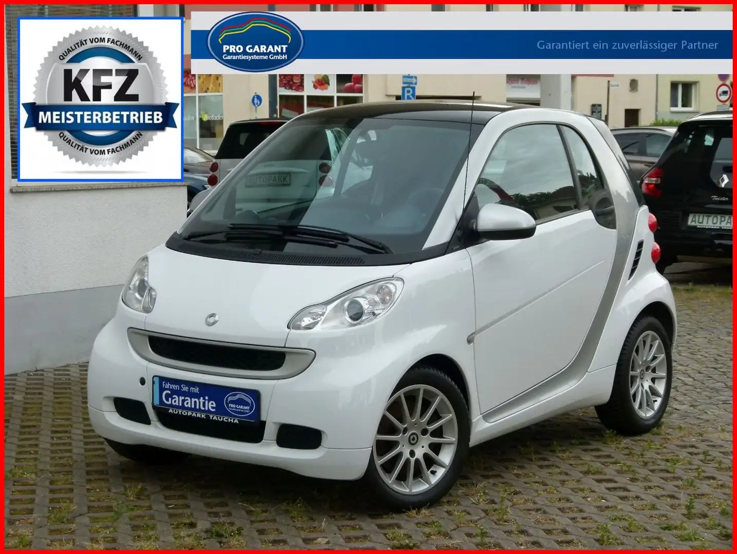 smart forTwo SERVO Klima Sitzheizung TÜV NEU+GARANTIE+ Weiß - 1