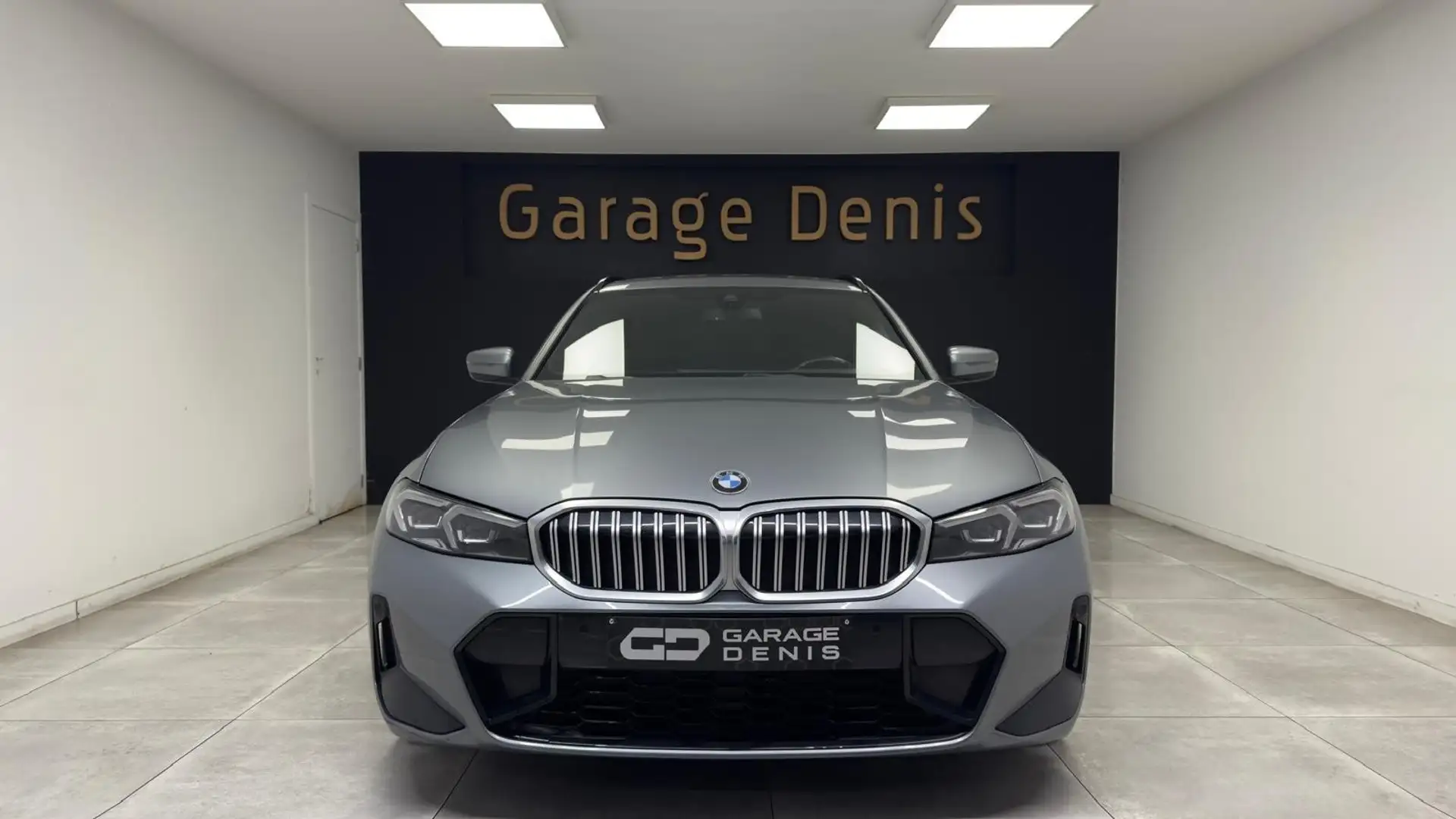 BMW 318 NEW MOD PACK M*GPS+CAMERA*LED*CUIR*GARANTIE 12MOIS Gris - 2
