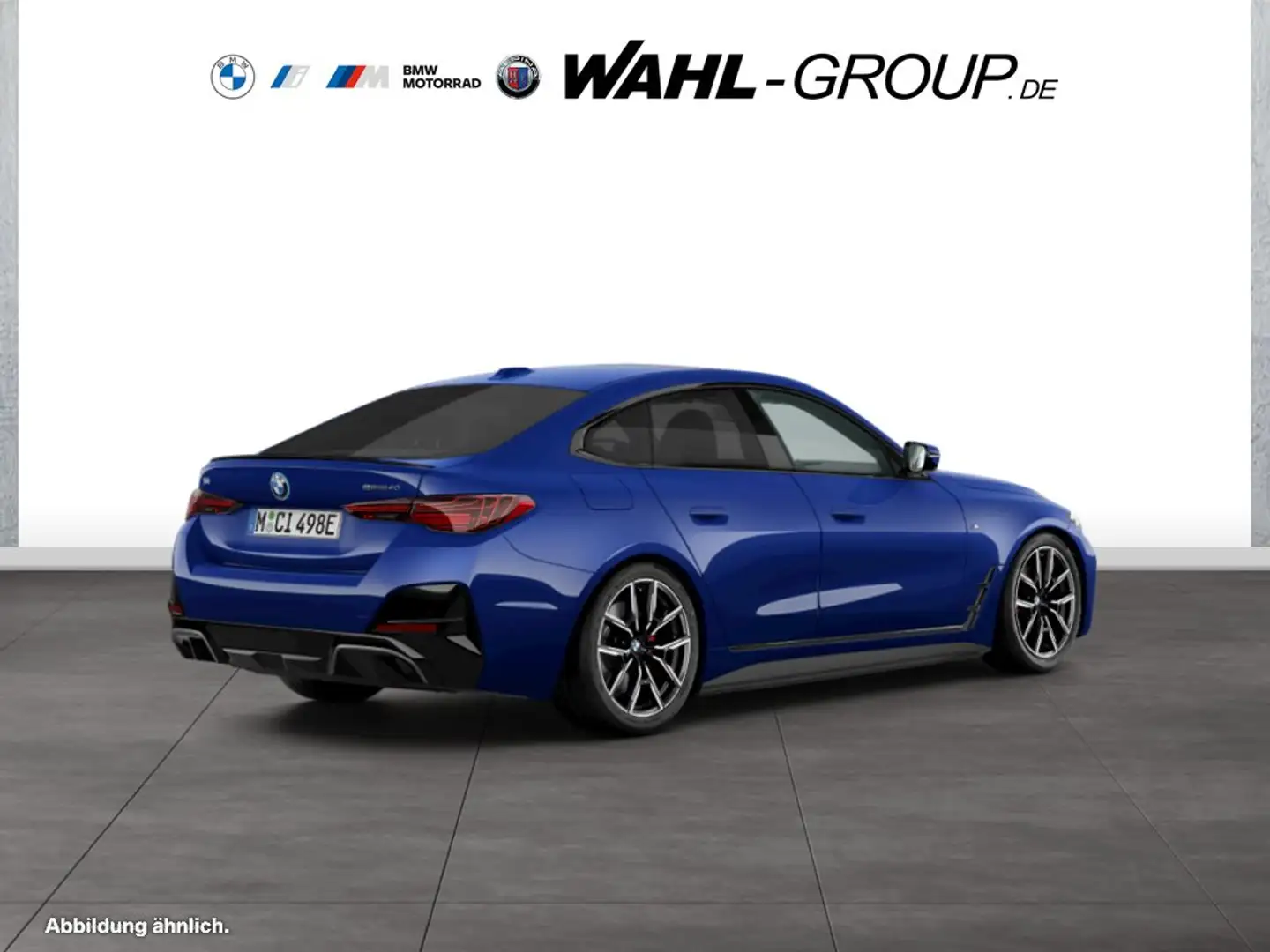 BMW i4 eDrive40 Gran Coupé M Sport Pro Glasdach ACC Adapt Blau - 2