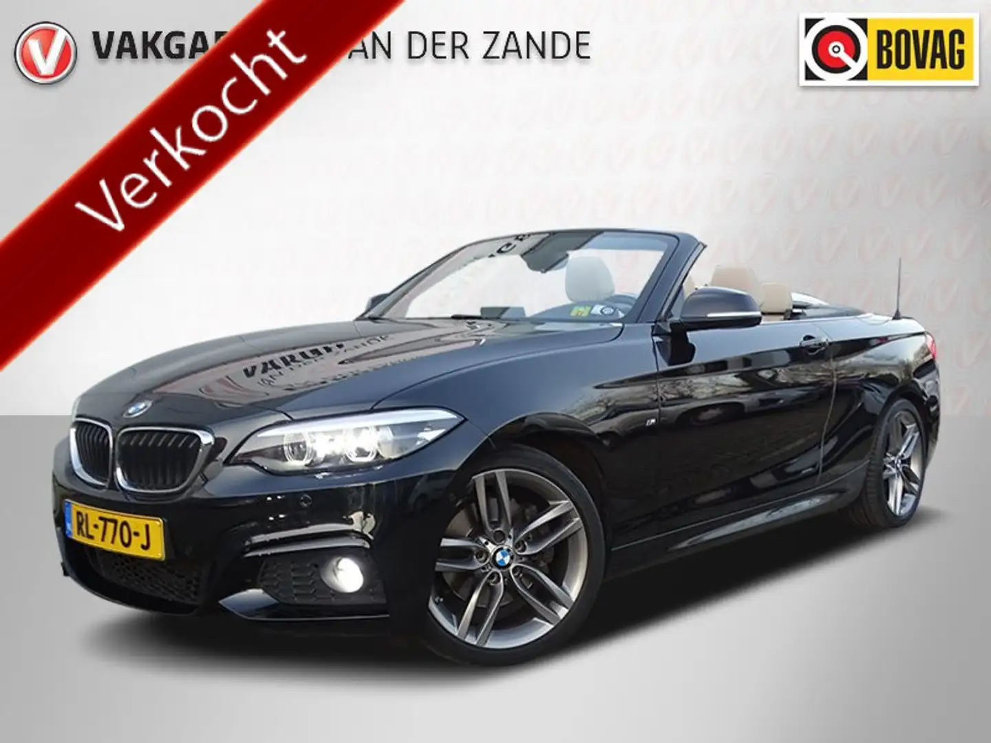 BMW 220 220i Cabrio AUT HighExecutive M PAKKET 184pk, Lede Noir - 1