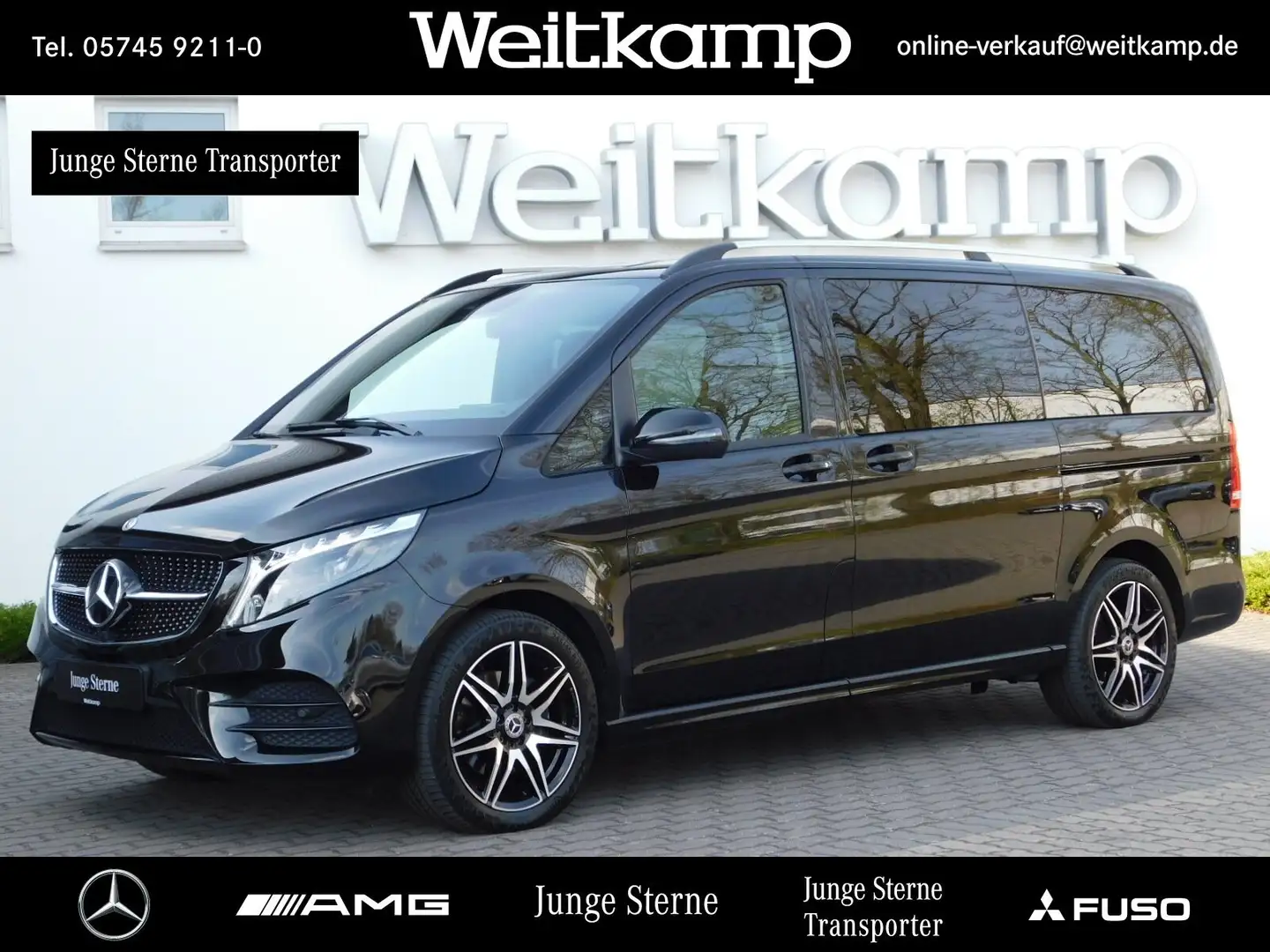 Mercedes-Benz V 300 V 300 d EDITION Lang AMG+AHK+DISTRO.+EL. TÜREN Zwart - 1