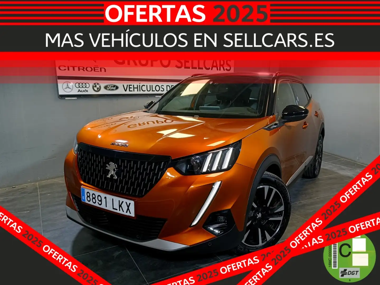 Peugeot 2008 1.2 PureTech S&S GT Line EAT8 130 Naranja - 1