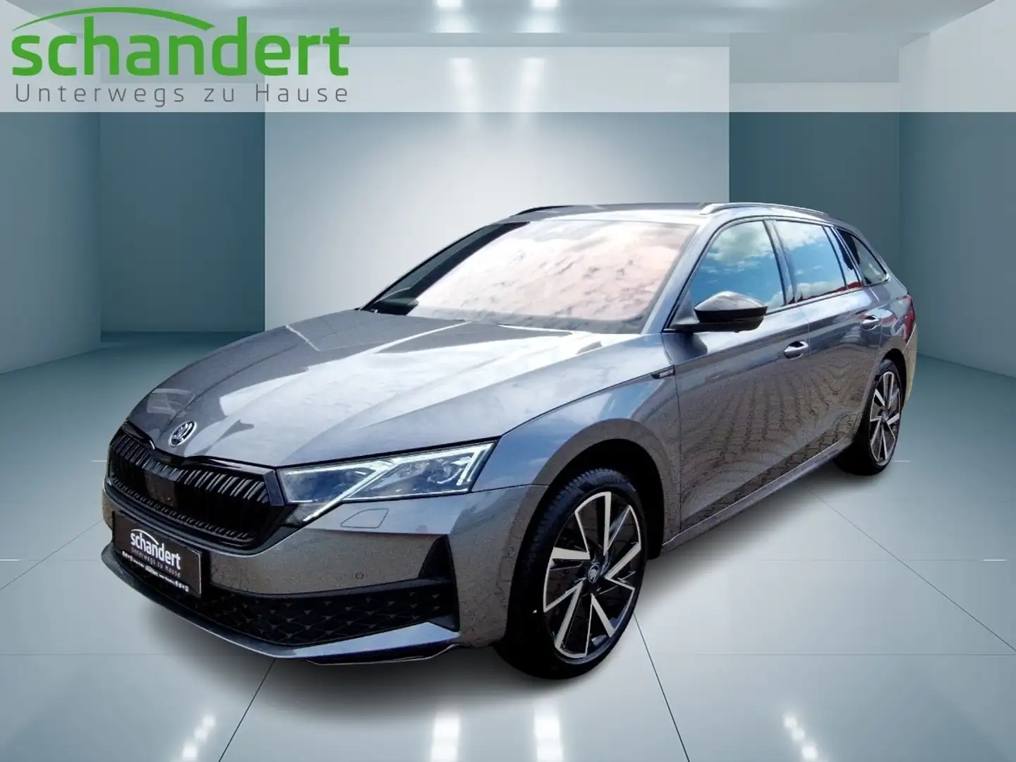 Skoda Octavia Combi 2.0 TSI 4x4 Sportline DSG Matrix AHK Grau - 1
