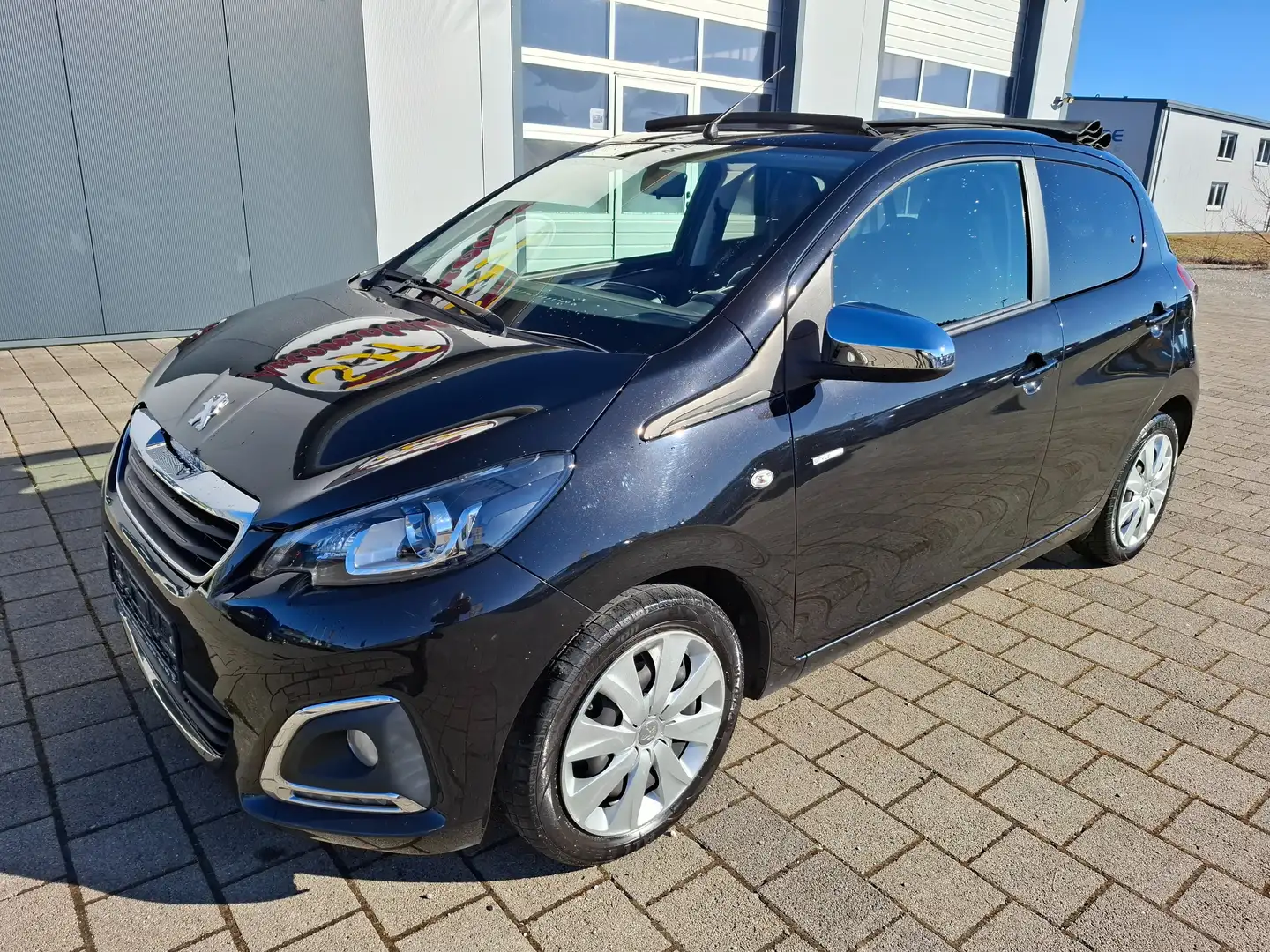 Peugeot 108 Style, Faltdach,SHZ,Klima,RFK Schwarz - 2