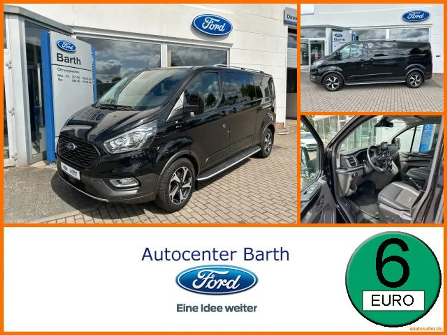 Ford Tourneo Custom 2.0 TDCi L2 Active ACC  8-Sitzer Zwart - 1