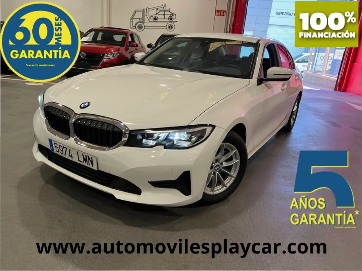 BMW 318 318dA Blanc - 1