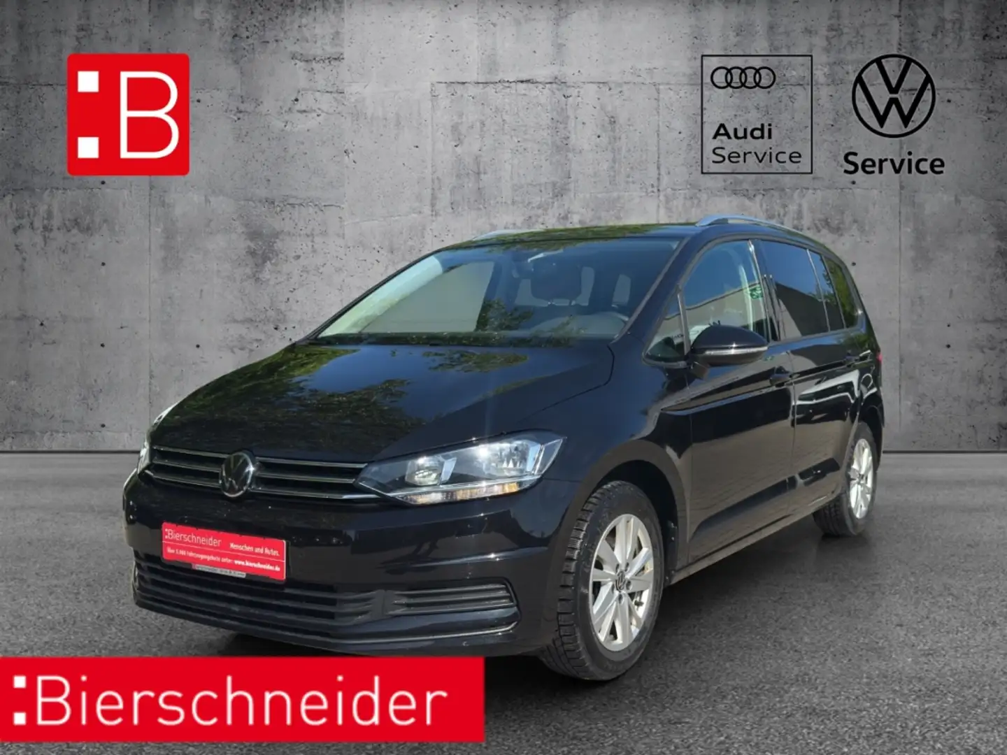 Volkswagen Touran 1.5 TSI DSG Comfortline DIGITAL COCKPIT AHK NAVI P Schwarz - 1
