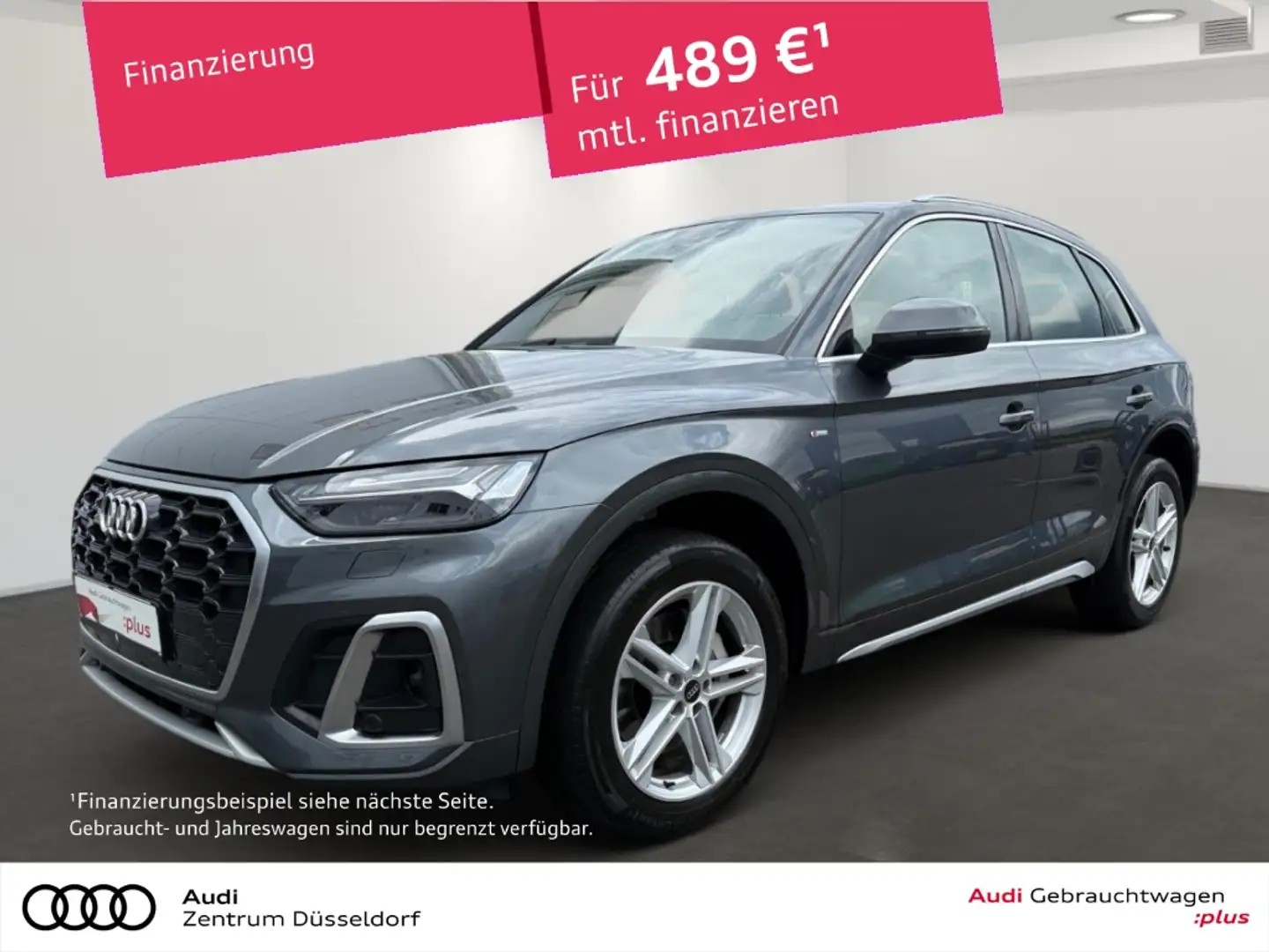 Audi Q5 S line 50 TDI quattro PANO MATRIX AHK B&O Grau - 1