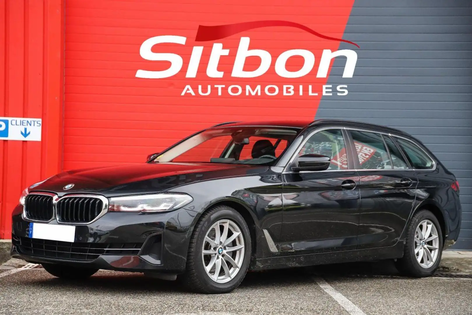 BMW 520 SERIE TOURING 520d 190 BVA G31 Lounge break Noir - 1