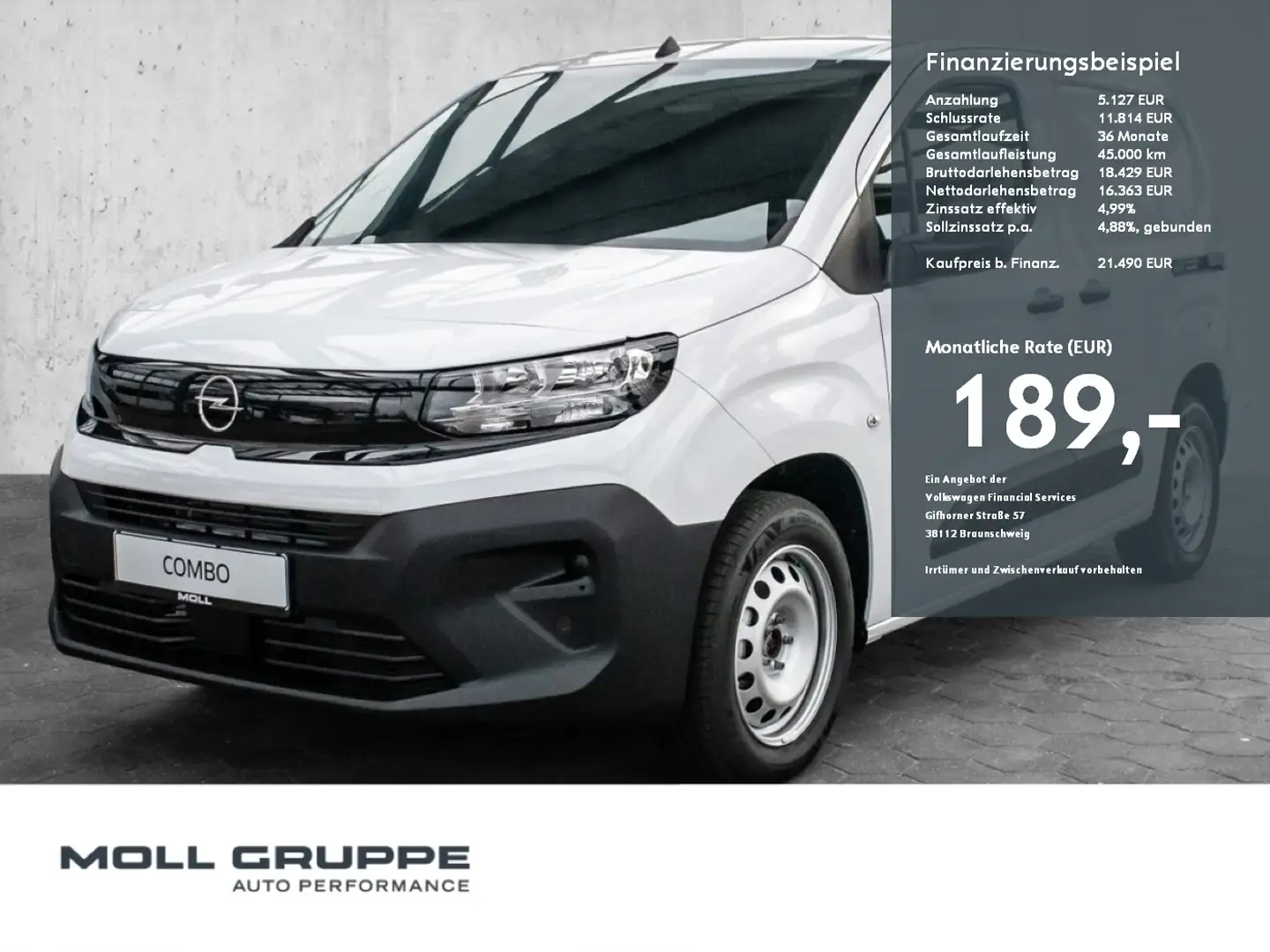 Opel Combo Cargo 1.5 Sofort verfügbar *PDC*KLIMA*DAB* Bianco - 1