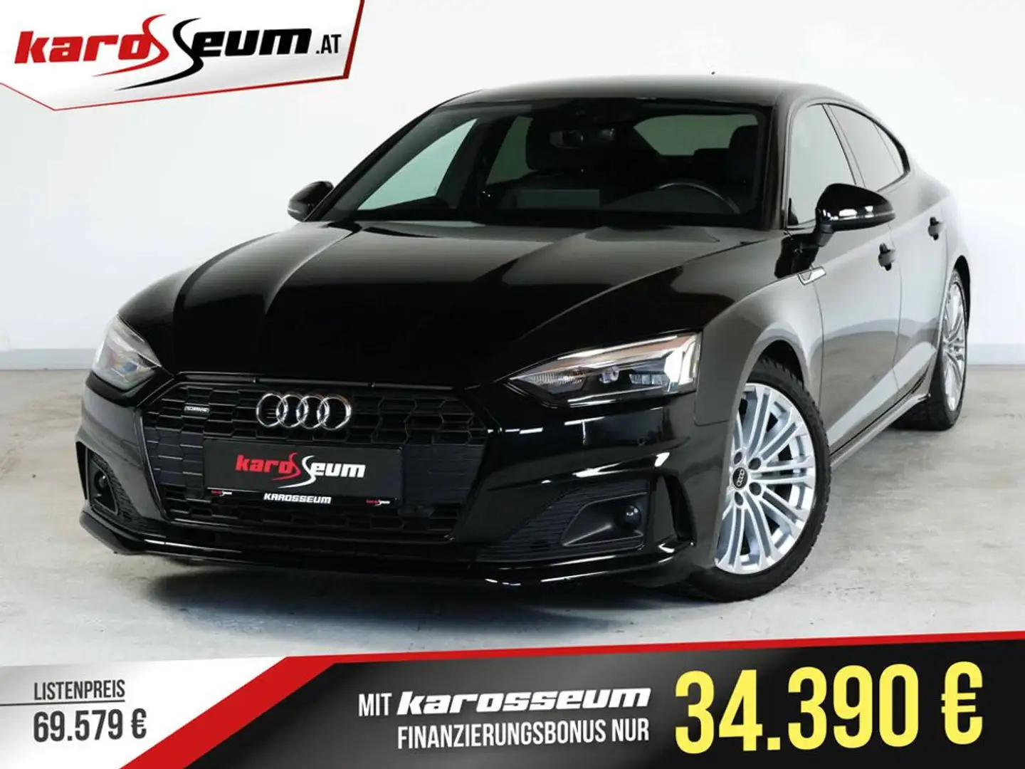 Audi A5 40 TDI SB Advanced Aut. | SPORTLICH | Allrad Schwarz - 1