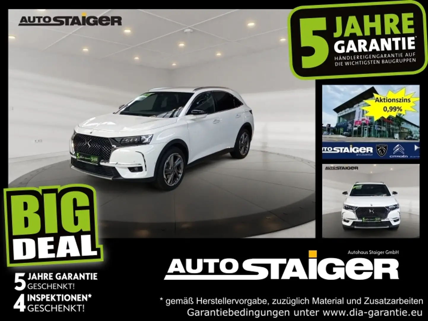 DS Automobiles DS 7 Crossback DS7 Crossback E-Tense Rivoli Leder*Navi* White - 1