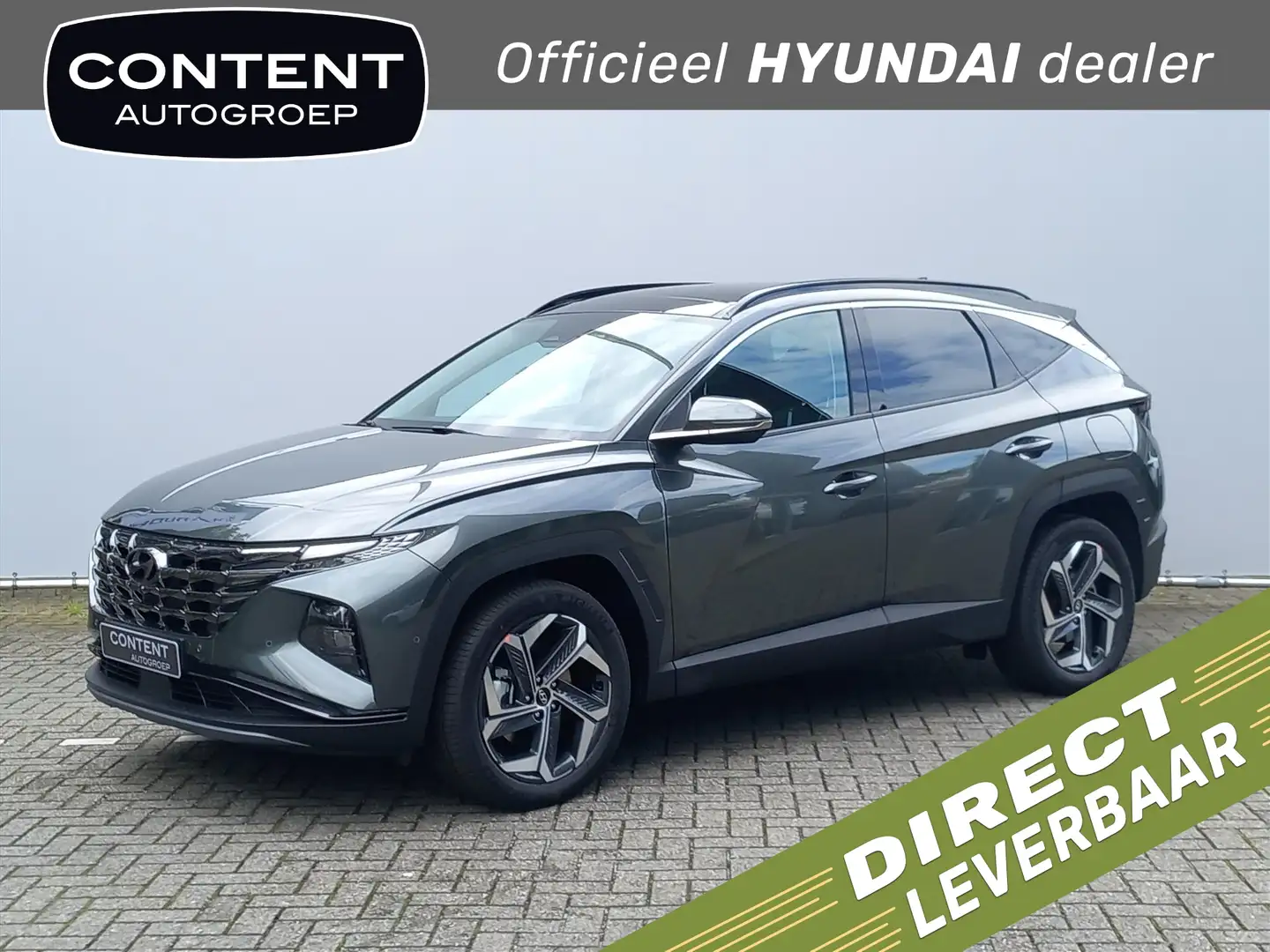 Hyundai TUCSON 1.6 T-GDi PHEV 4WD Premium Sky I Voorraad actie Groen - 1