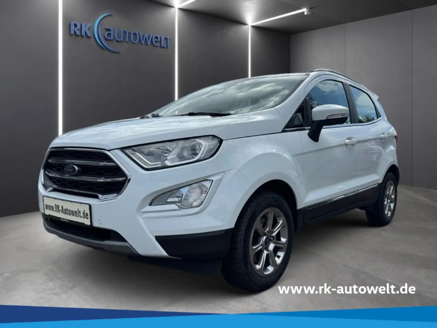 Ford EcoSport Titanium 1.0 EcoBoost AHK PDC Schiebedach SHZ Weiß - 1