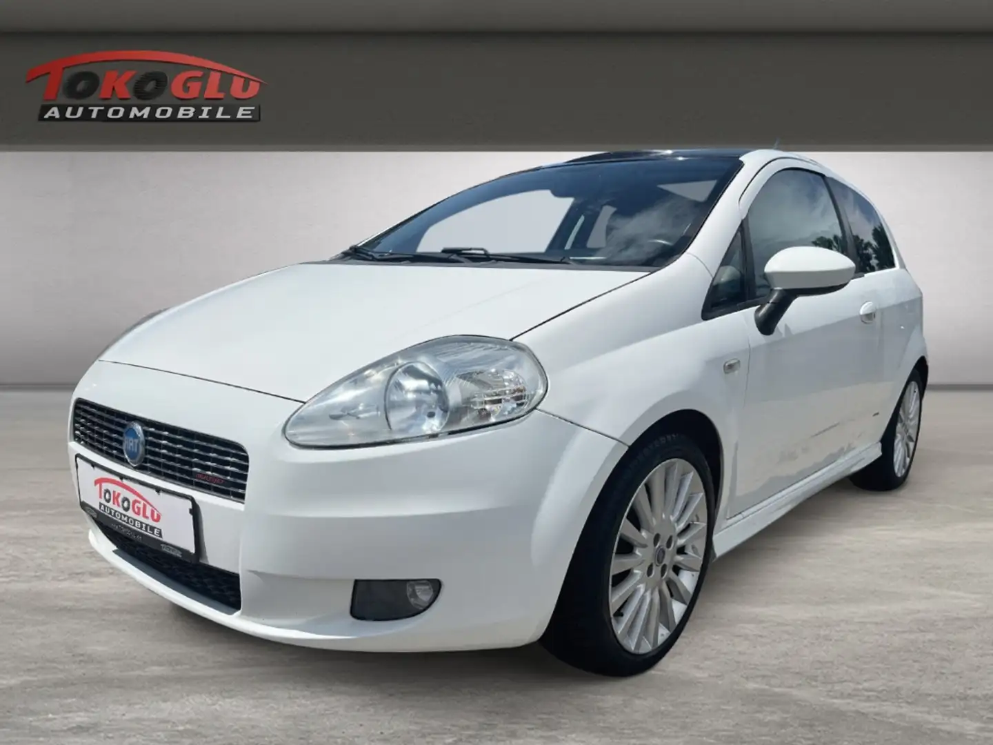 Fiat Grande Punto 1.3 Multijet Sport 16V El. Panodach SD Berganfahra Weiß - 2
