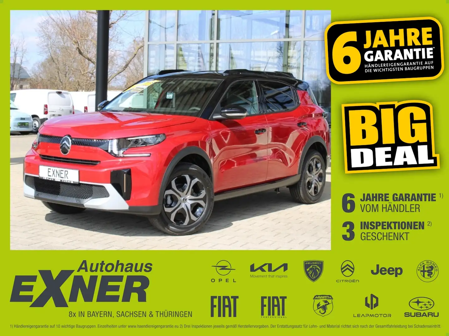 Citroen C3 Aircross Turbo 100 S&S PLUS Rückfahrkamera Rot - 1