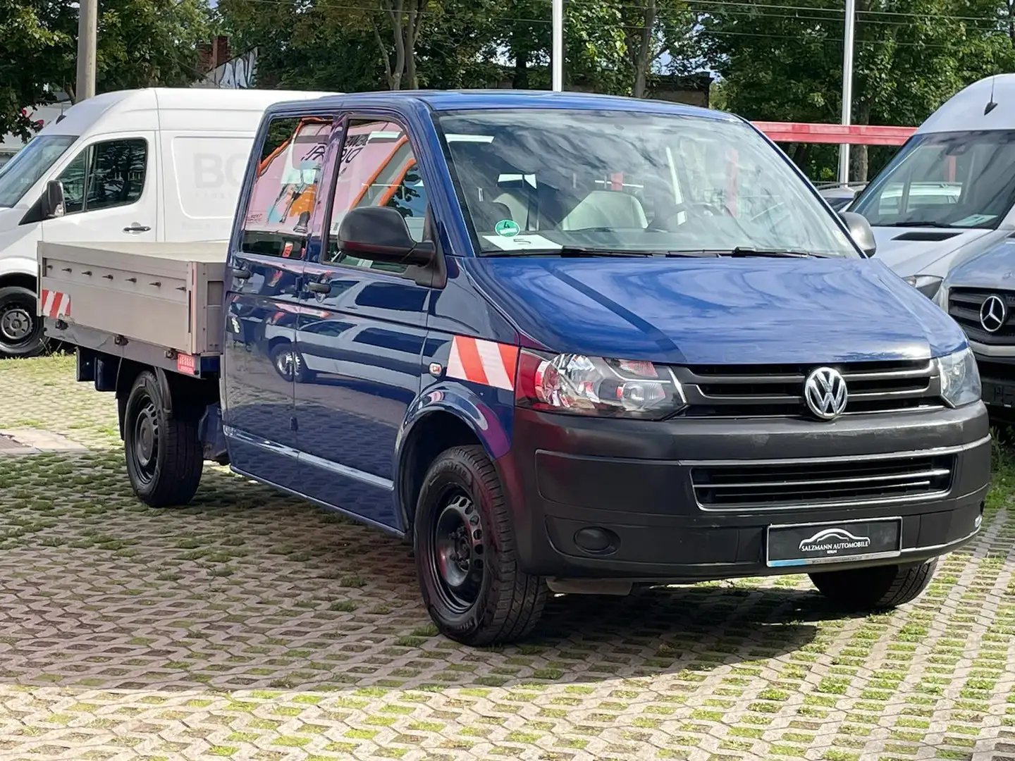 Volkswagen T5 2.0 TDI//Pritsche LANG//DOKA//KLIMA//1.H//TOP Blau - 2