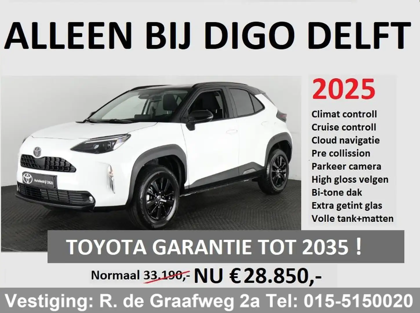 Toyota Yaris Cross 1.5 Hybrid 115 ACTIVE BI-TONE LIMITED 2025 |UIT VO Wit - 1