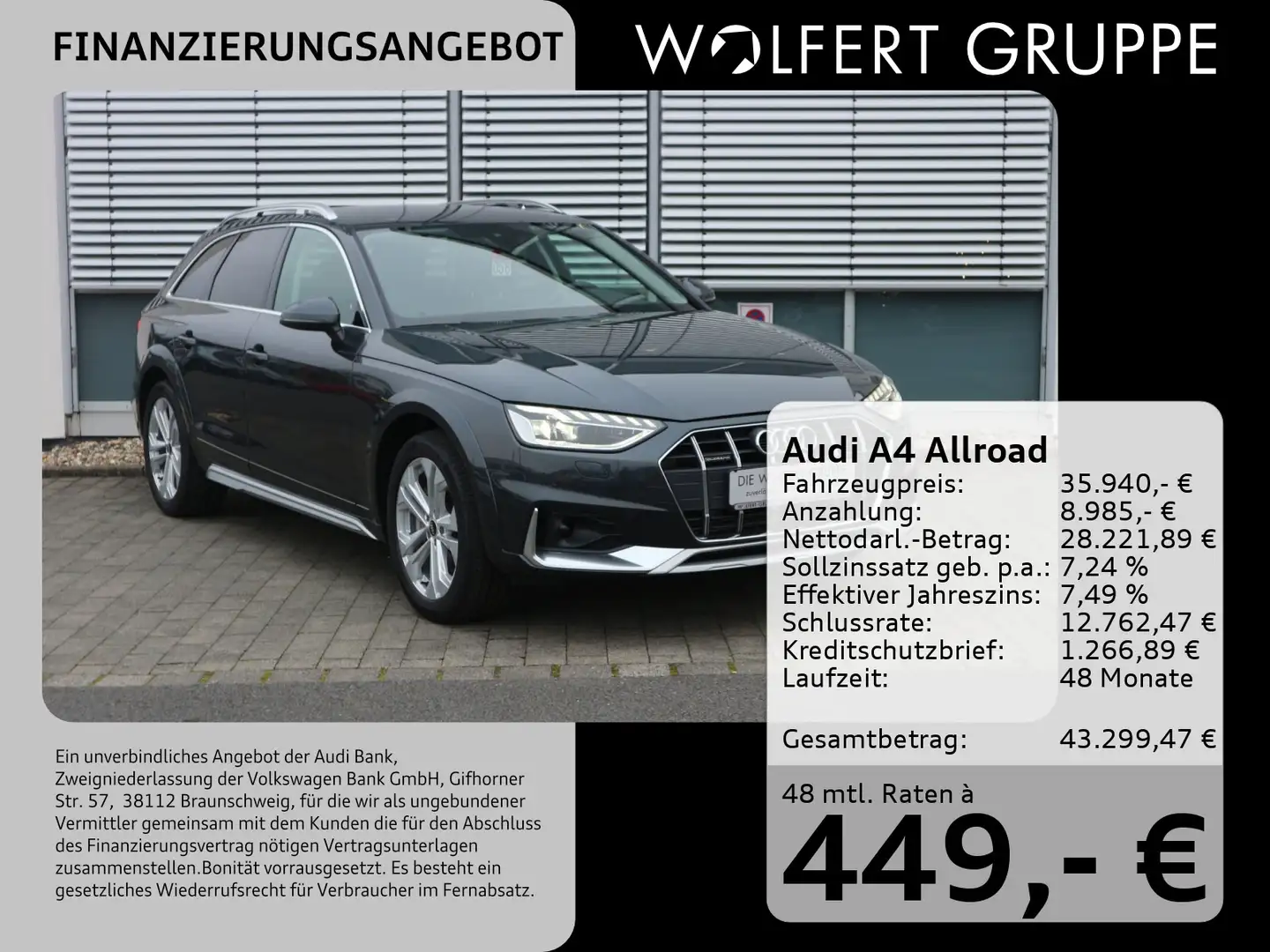 Audi A4 allroad A4 allroad quattro 45 TFSI S tronic AHK*CarPlay Grau - 1