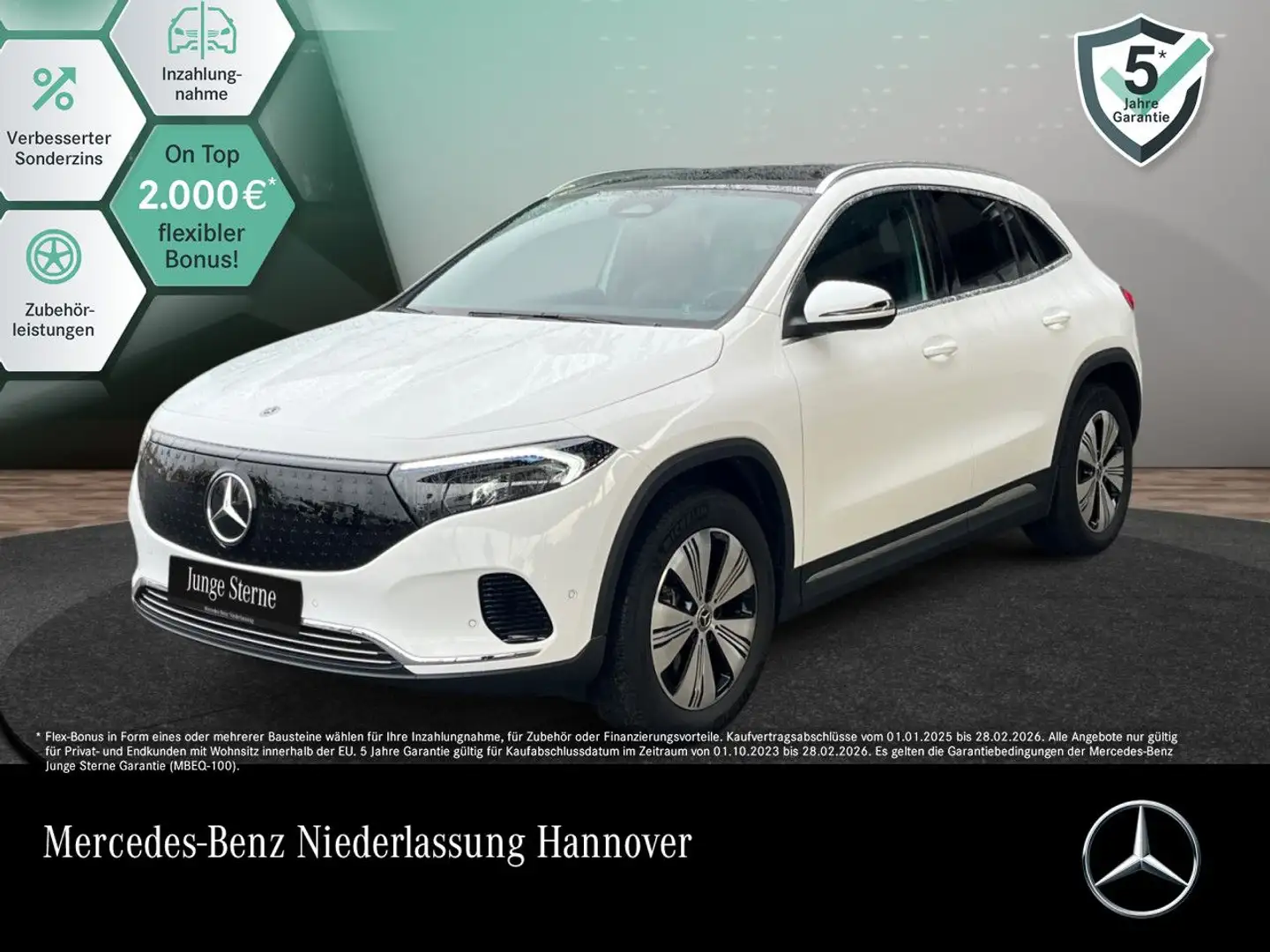 Mercedes-Benz EQA 350 4M PROG+ADVANCED+AHK+PANO+KAMERA+SPUR Weiß - 1