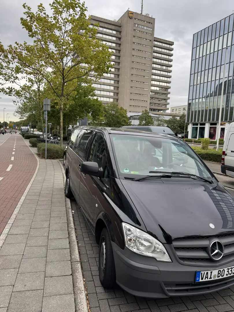 Mercedes-Benz Vito 113 CDI Lang-Anhänger-Neu Tüv/Bremsen-Diesel-9Si Schwarz - 1