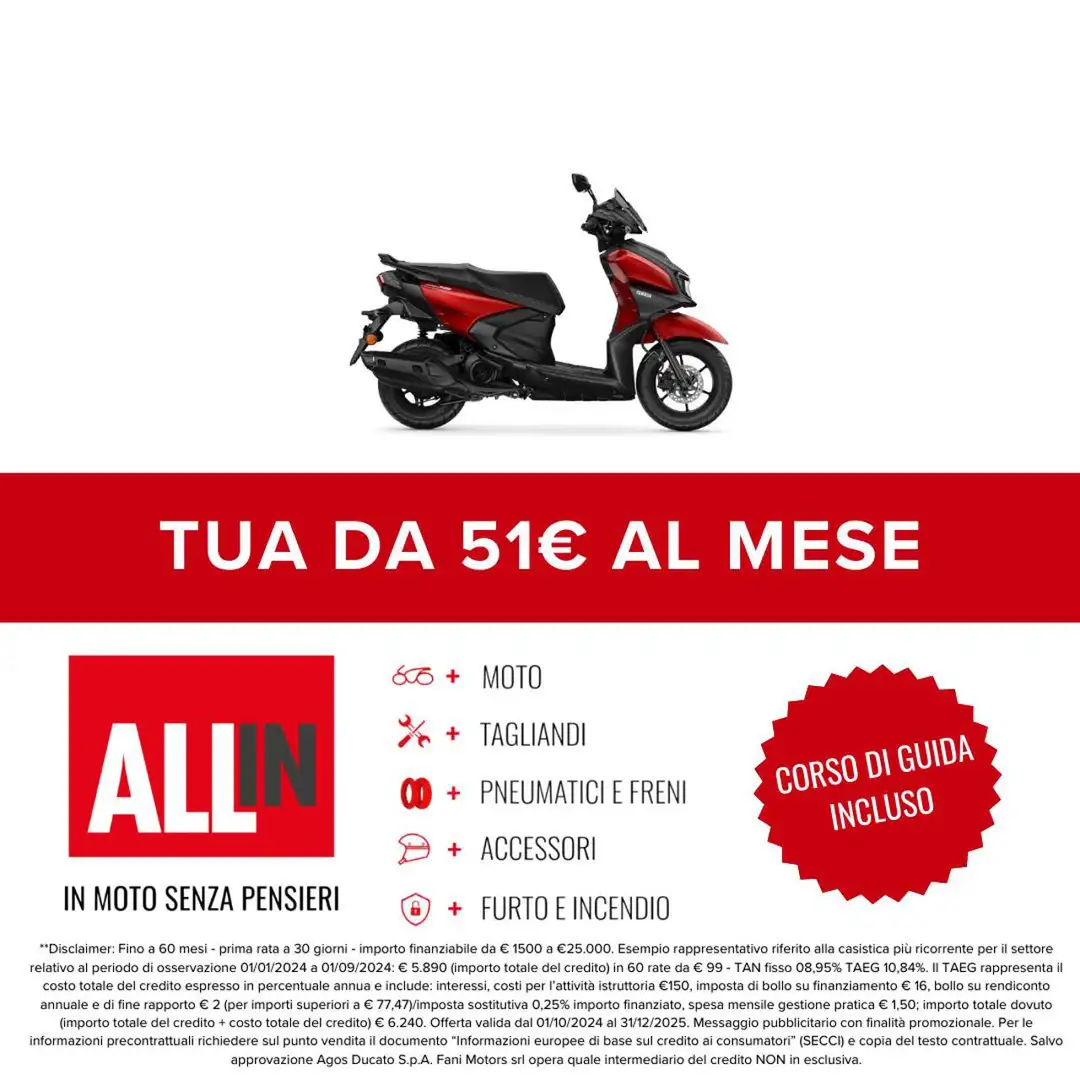 Yamaha Cygnus RAYZR 125 Rosso - 2