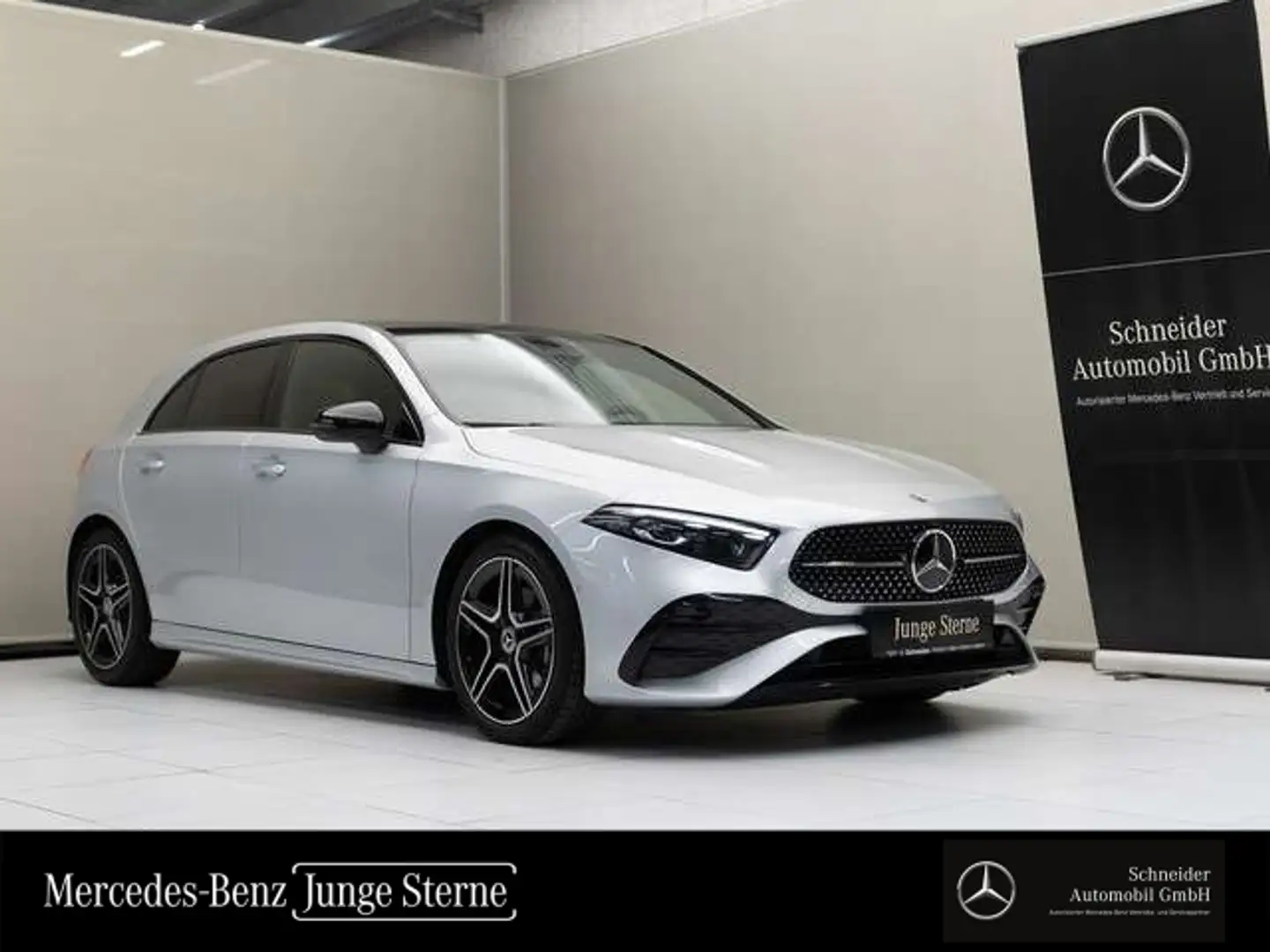 Mercedes-Benz A 200 d Kompaktlimousine Pano SpurW W-Paket Leder Silber - 1