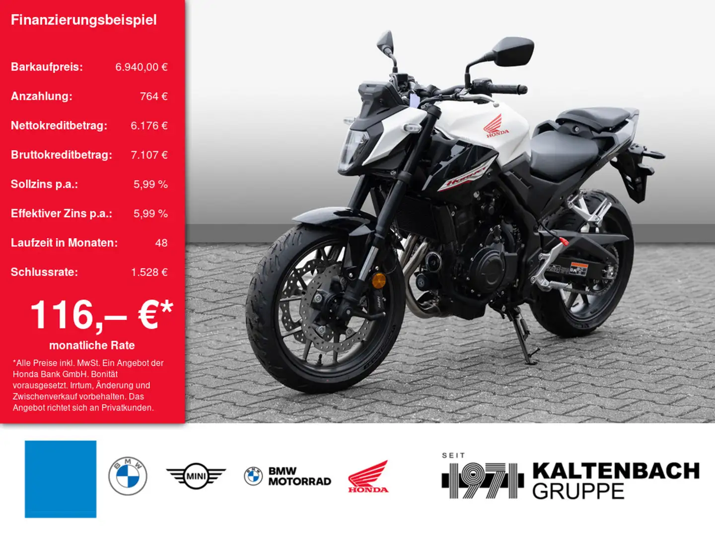 Honda CB 500 Белый - 1