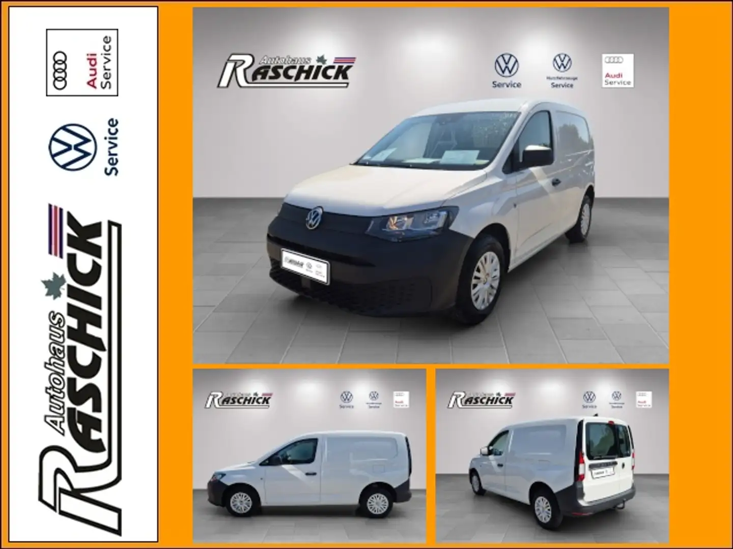 Volkswagen Caddy Cargo 2.0 TDI Einparkhilfe AHK Klima Klima Blanc - 1