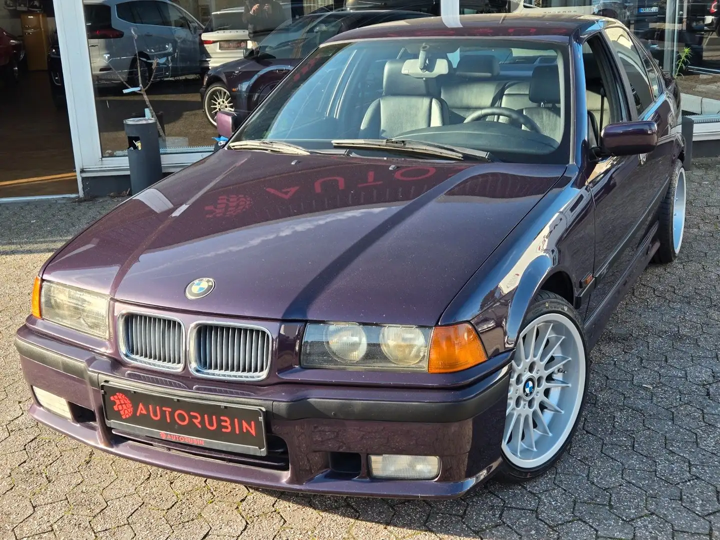 BMW 328 i 24V E36 M-Paket LEDER/SCHECKHEFT/H&K/ Mauve - 2
