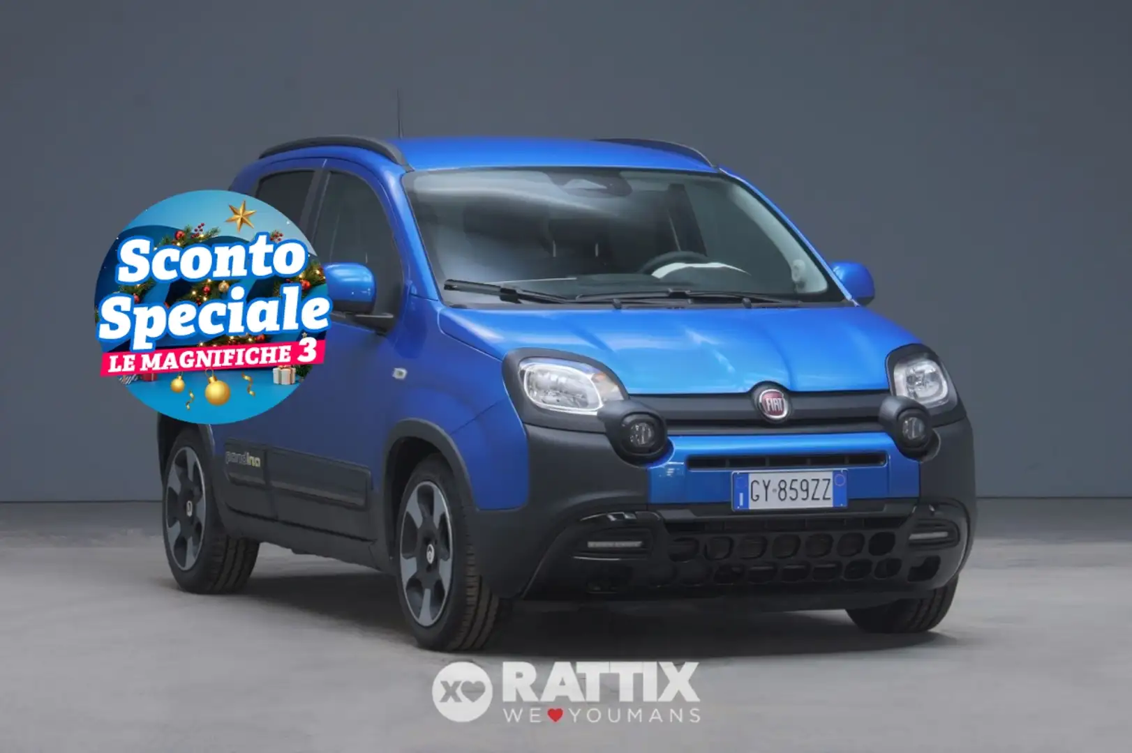 Fiat Panda Pandina 1.0 Firefly Hybrid 70CV Cross Blu/Azzurro - 1
