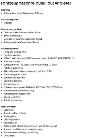 BMW XM XM 50e SoftCl.AHK H&K 360° Hud Matrix Ansicht 2