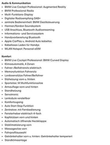 BMW XM XM 50e SoftCl.AHK H&K 360° Hud Matrix Ansicht 3