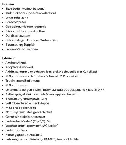 BMW XM XM 50e SoftCl.AHK H&K 360° Hud Matrix Ansicht 4