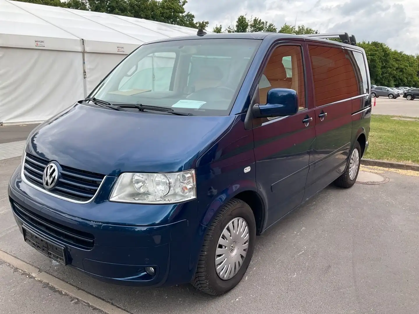Volkswagen T5 Multivan 2.5 TDI Highline +AHK+STANDHZ+LEDER+ Bleu - 1