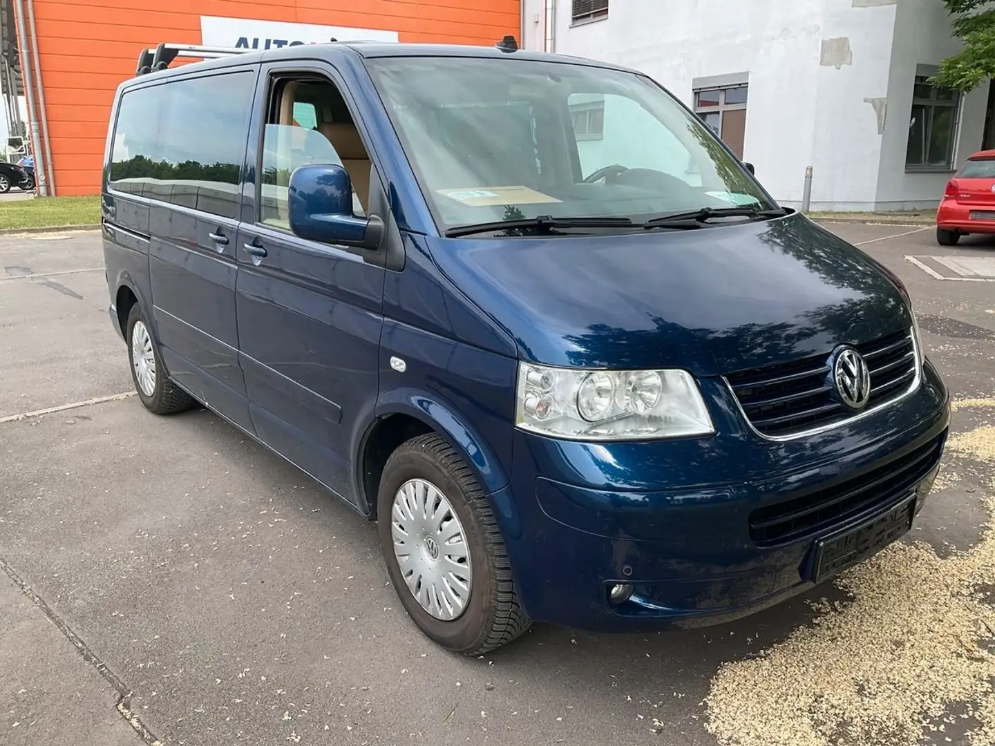 Volkswagen T5 Multivan 2.5 TDI Highline +AHK+STANDHZ+LEDER+ Bleu - 2
