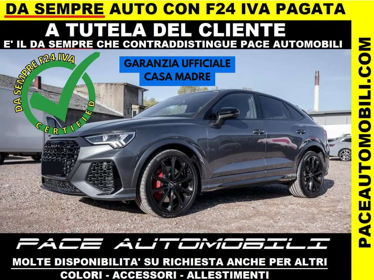 Audi RS Q3 BLACK PACK 21" TETTO PELLE SPORTBACK SPB LED ACC