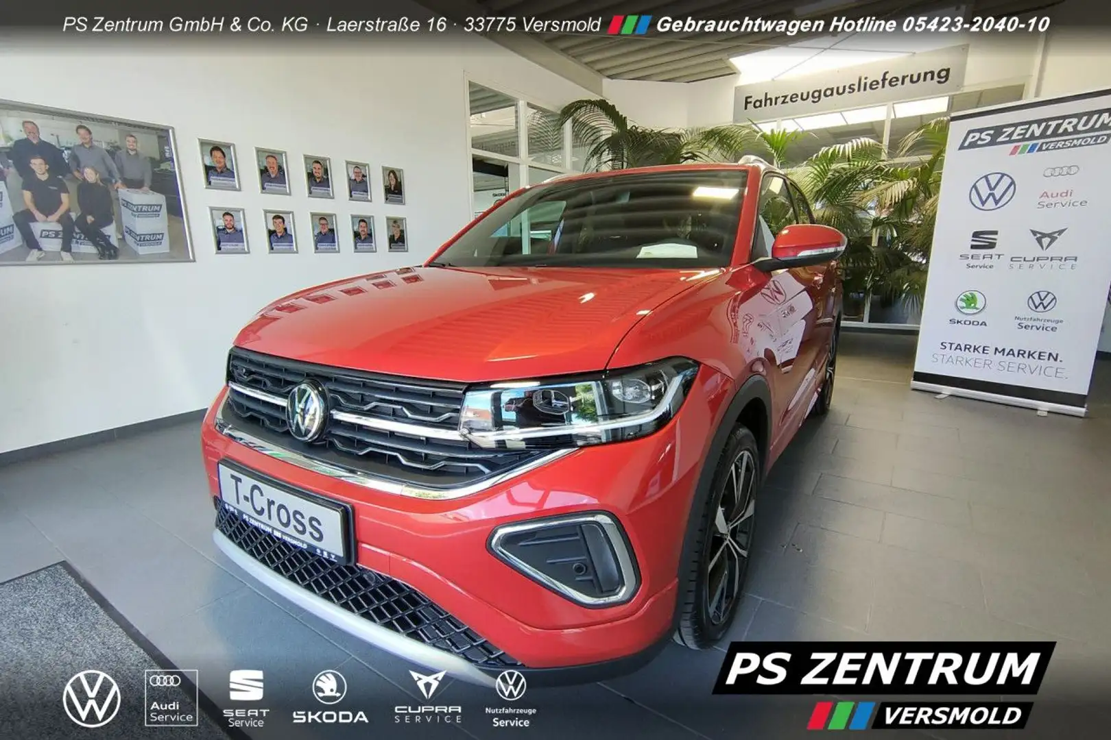Volkswagen T-Cross R-Line 1.0TSI 18Zoll IQ.DRIVE (UPE 39.835) Rot - 1