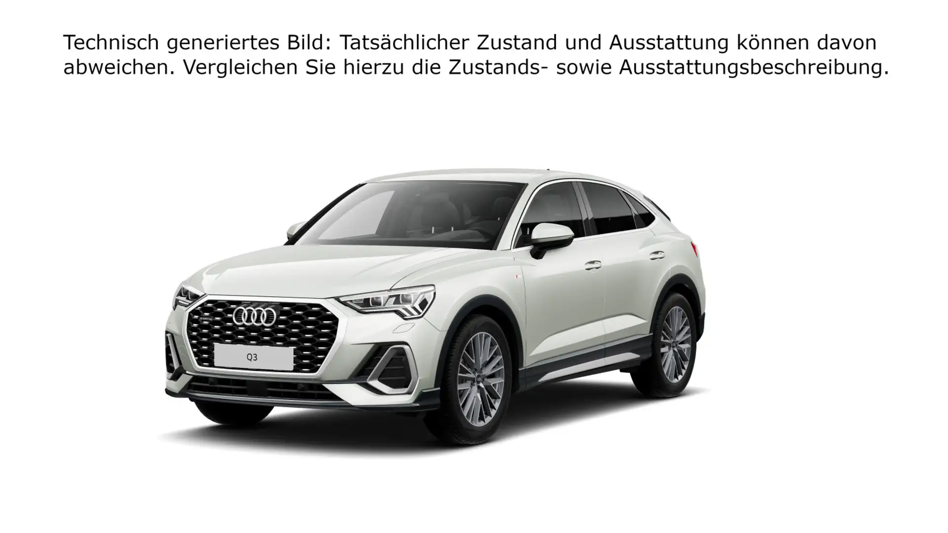 Audi Q3 40 TFSI Sportback quattro S tronic S line Silber - 2